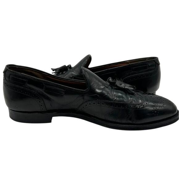 Allen Edmonds Manchester Black Leather Wingtip Tassel Loafer Men 10.5 USA Made main image 11
